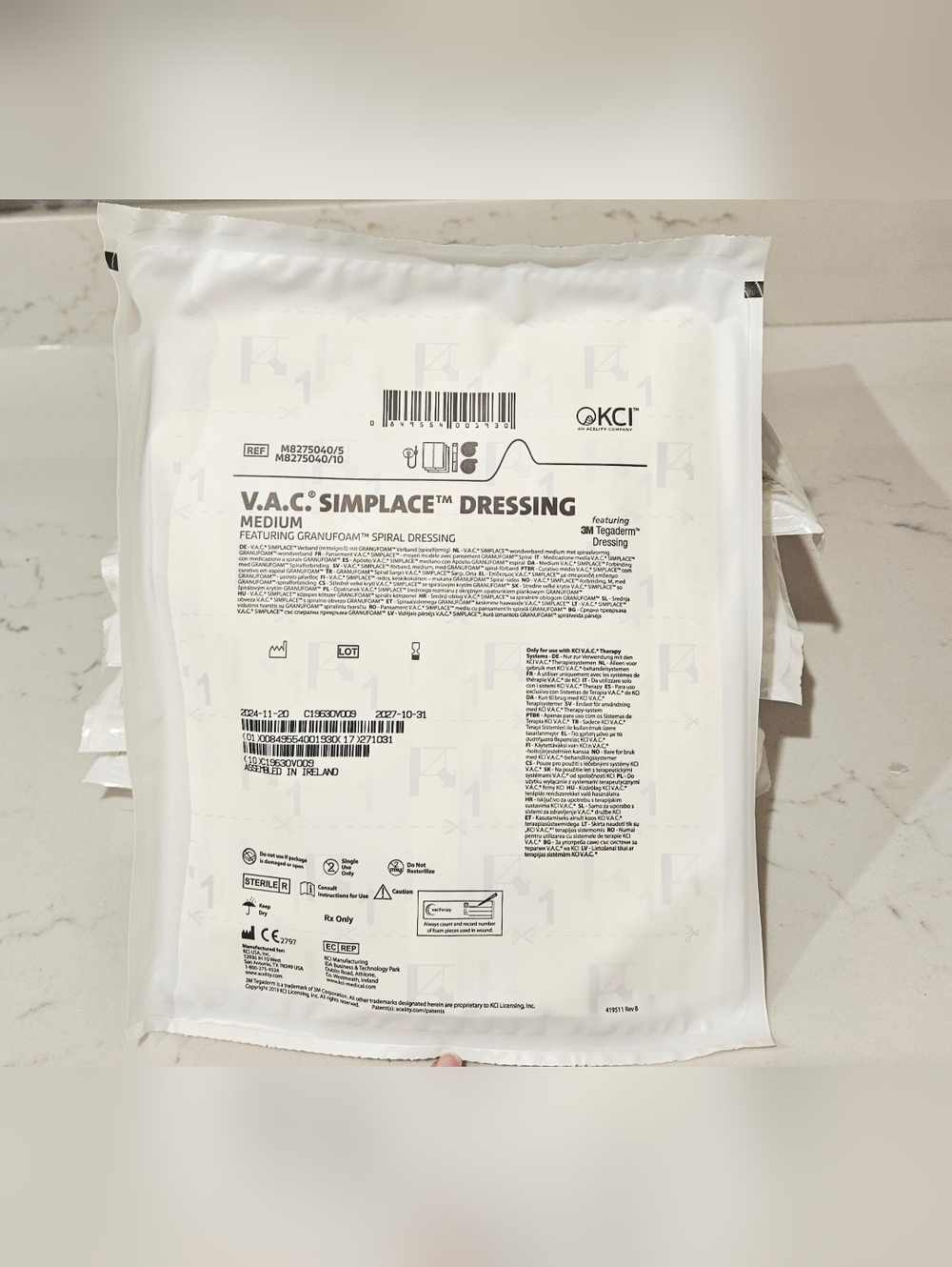 V.A.C. SIMPLACE™ Dressing Medium -  Medical Dressing 3M VAC